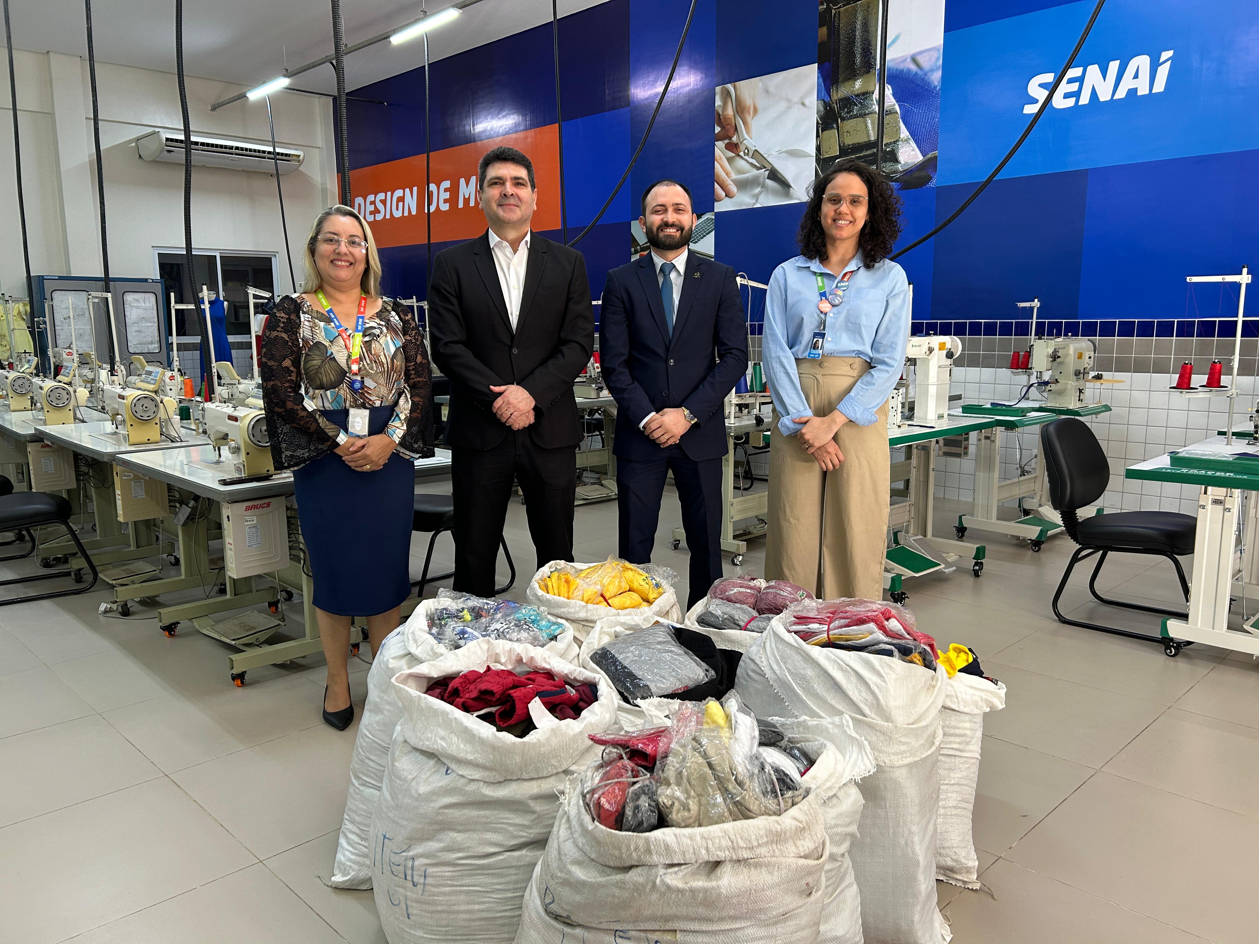 Capa da noticia Defensoria Pública do Amapá destina roupas apreendidas para aulas de corte e costura no Senai